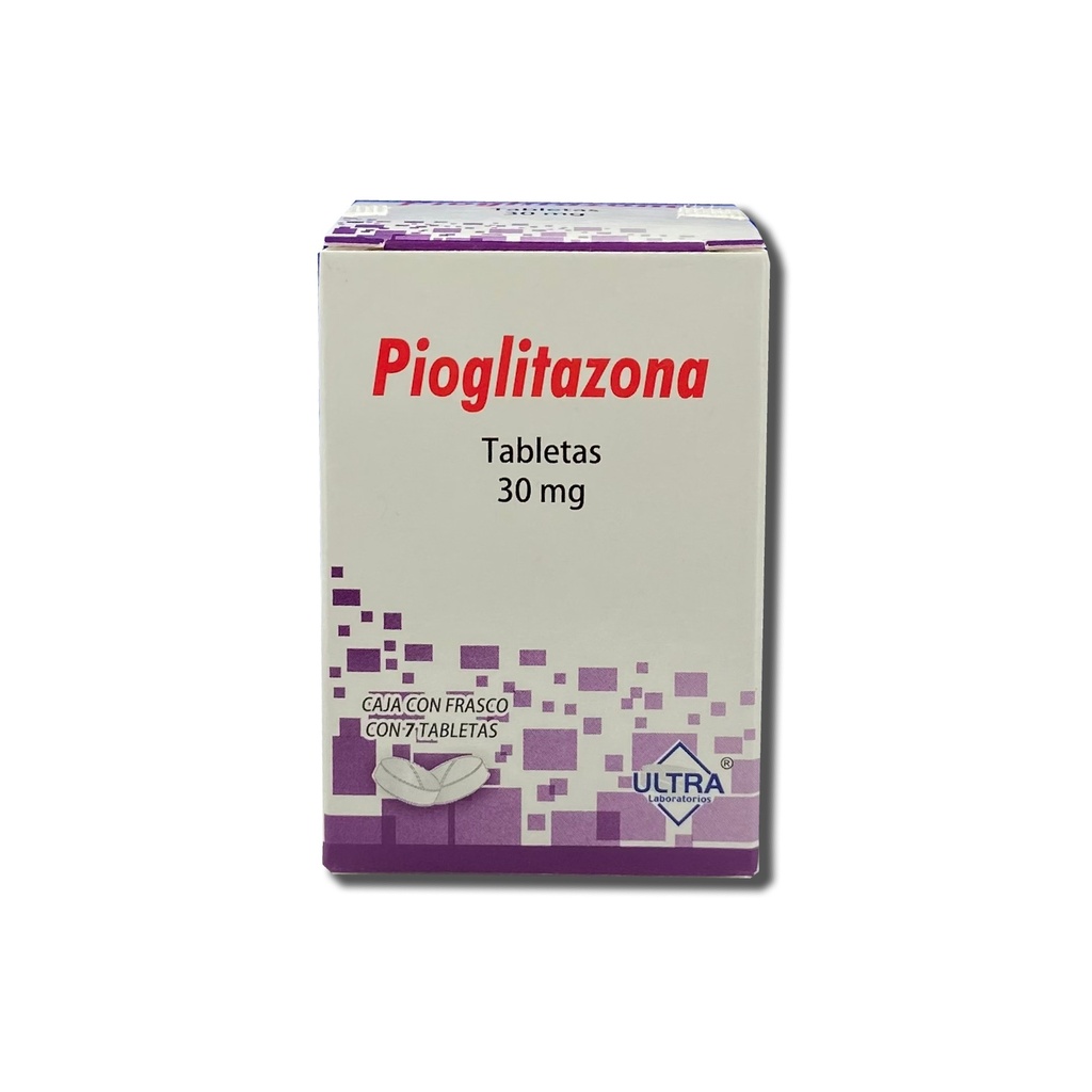 PIOGLITAZONA 30 MG C/7 TAB LAB ULTRA