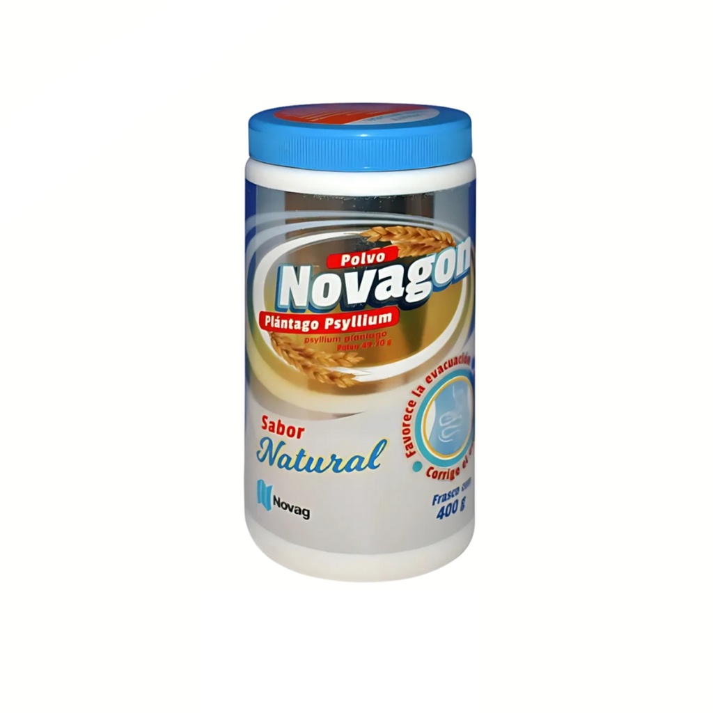 PLANTAGO PSYLLIUM POLVO C/400 G NOVAGON SABOR NATURAL LAB NOVAG