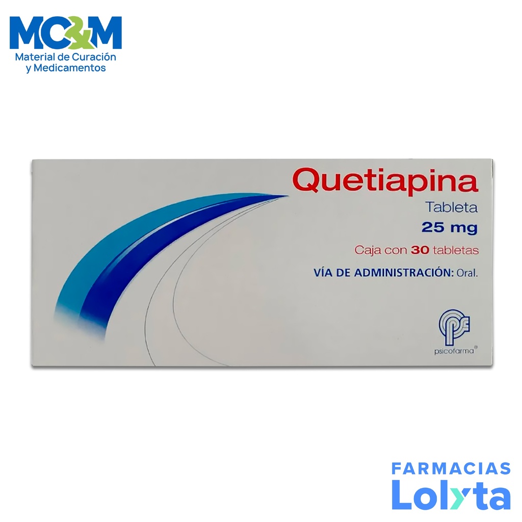 QUETIAPINA 25MG C/30 TAB LAB PSICOFARMA