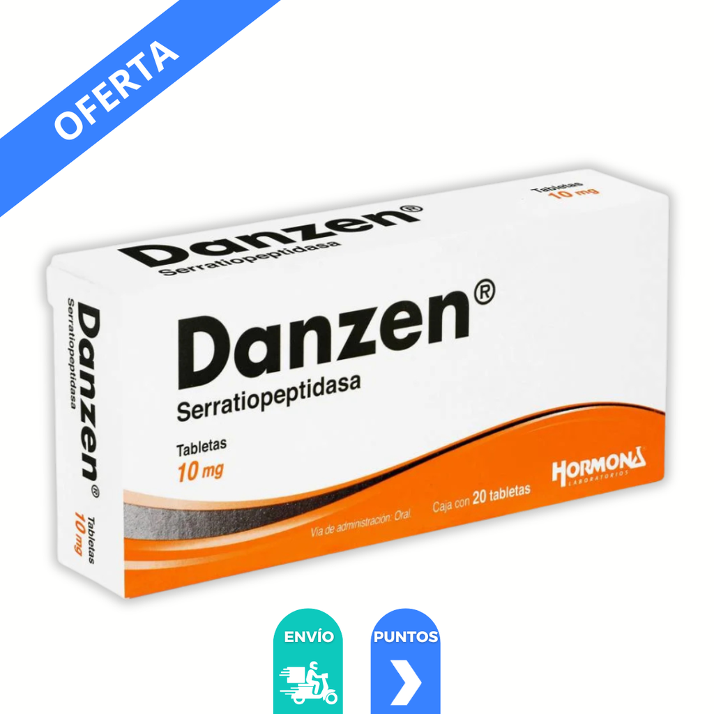 DANZEN 10 MG C/20 TAB SERRATIOPEPTIDASA LAB SANFER