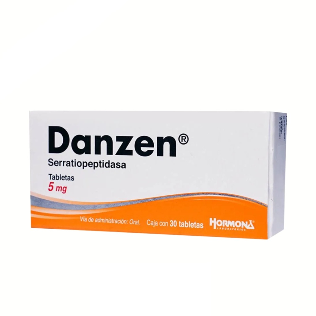 DANZEN 5 MG C/30 TAB SERRATIOPEPTIDASA LAB HORMONA
