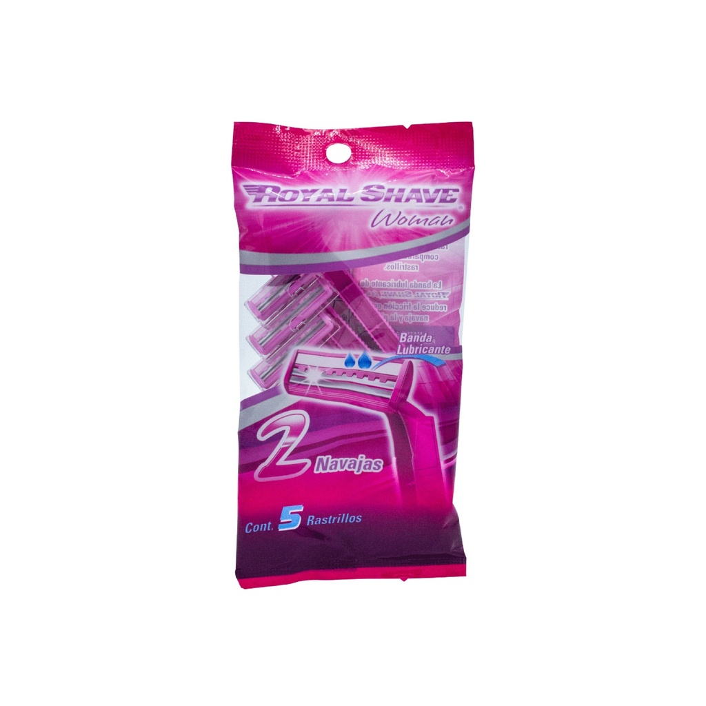 RASTRILLO 2 NAVAJAS C/5 PZAS WOMAN ROYAL SHAVE