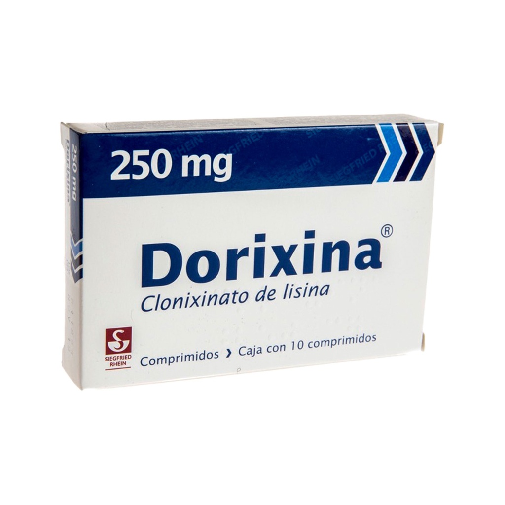 DORIXINA 250 MG C/10 TAB CLONIXINATO DE LISINA LAB SIEGFRIED RHEIN