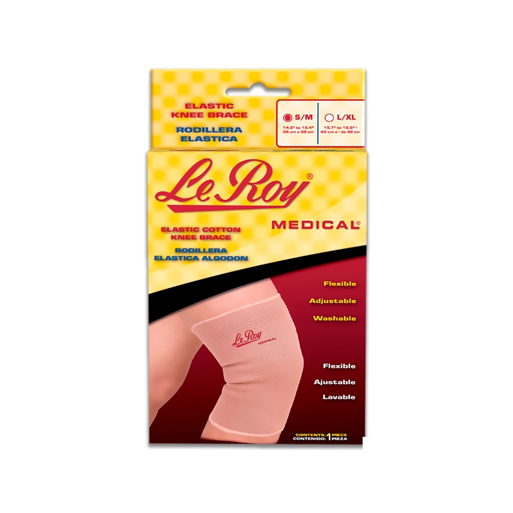 RODILLERA ELASTICA CHICA/MEDIANA LEROY