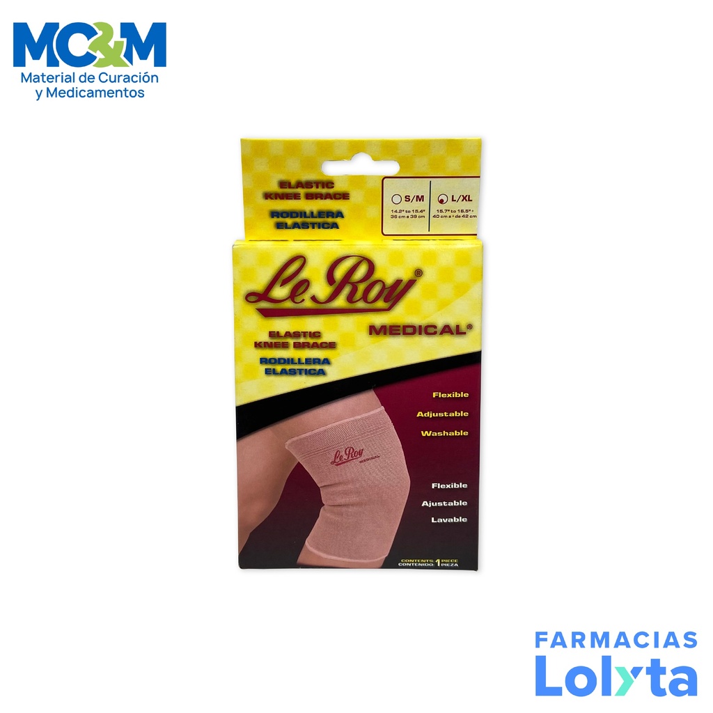 RODILLERA ELASTICA GRANDE/EXTRA GRANDE LEROY