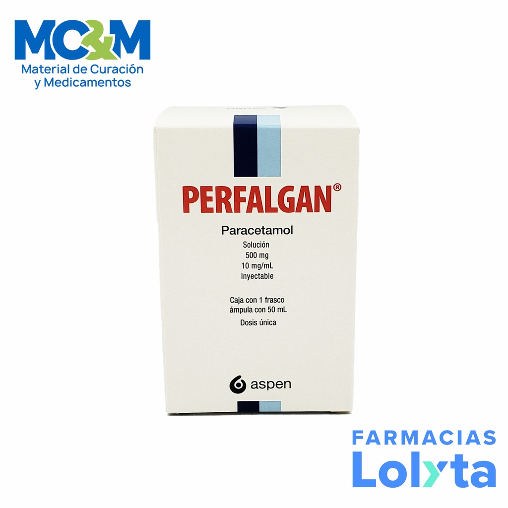 PERFALGAN SOL INY 500 MG/50 ML PARACETAMOL LAB ASPEN