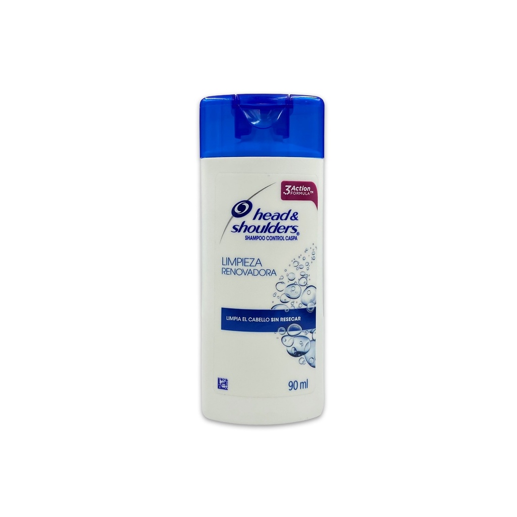 [706] SHAMPOO HEAD & SHOULDERS C/90 ML CONTROL CASPA LIMPIEZA RENOVADORA P&G