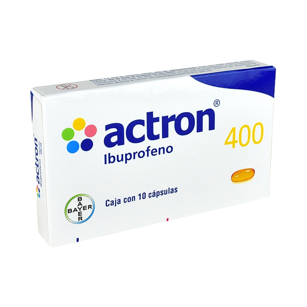 ACTRON 400 MG C/10 CAP IBUPROFENO LAB BAYER
