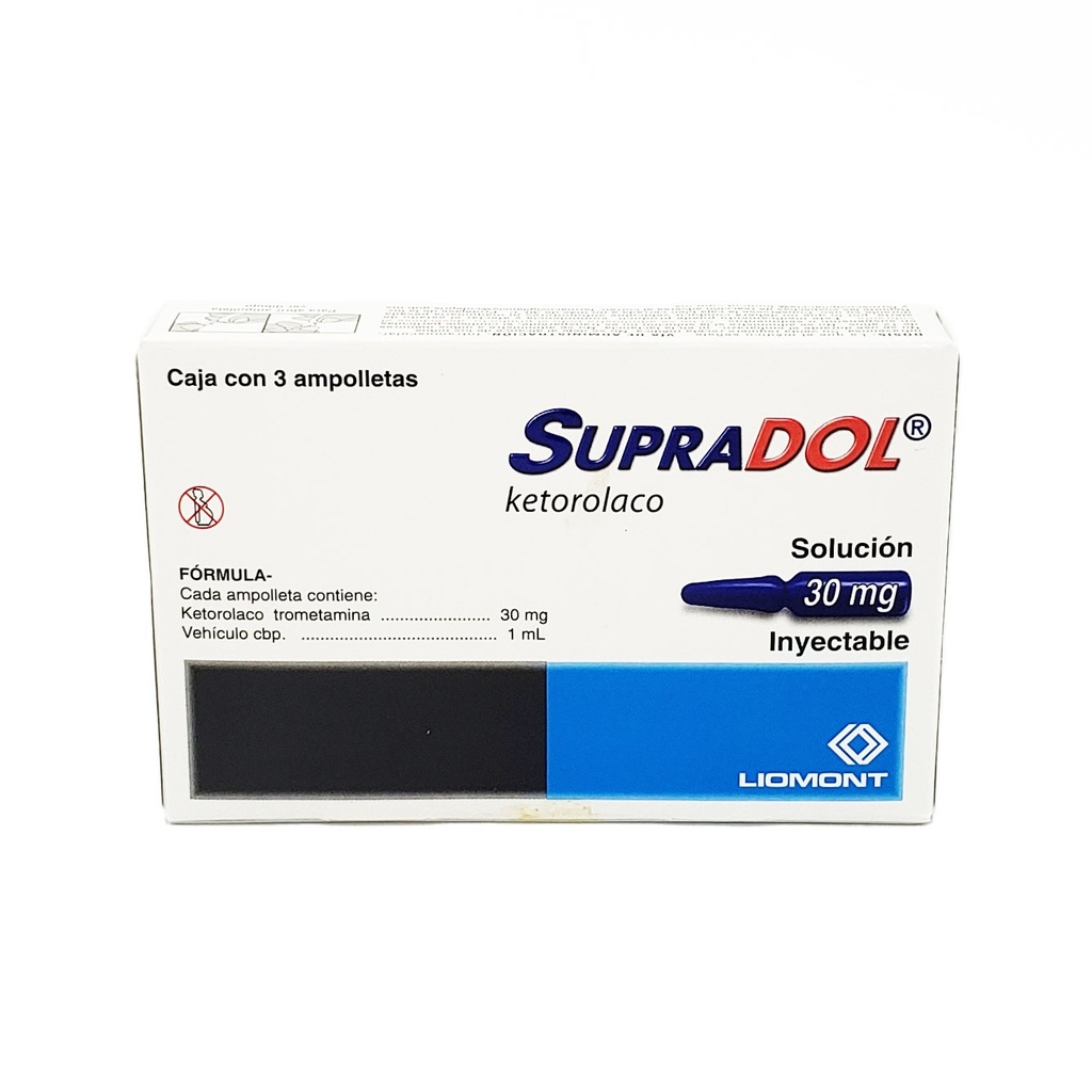 [748] SUPRADOL SOL INY 30 MG IV/IM KETOROLACO C/3 AMP LAB LIOMONT