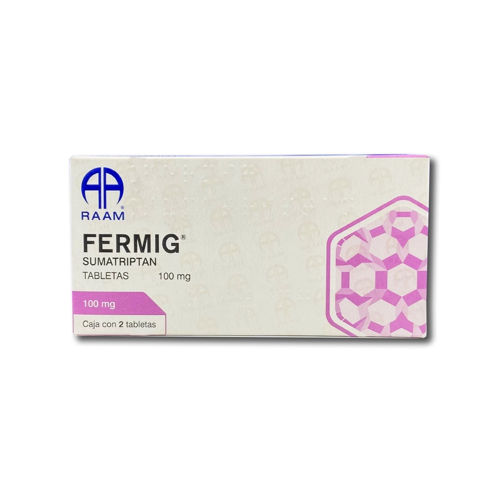 [760] SUMATRIPTAN 100MG C/2 TAB FERMIG LAB RAAM