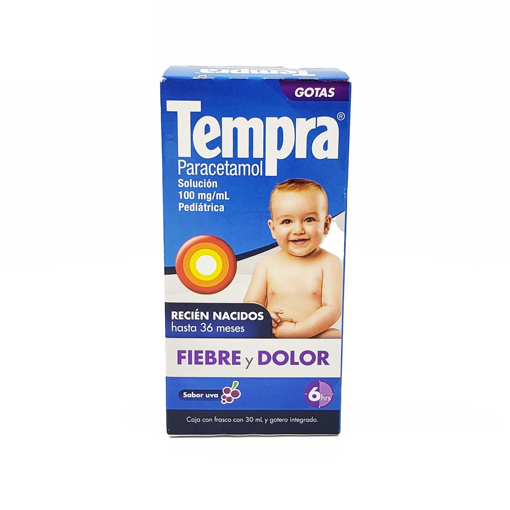 [800] TEMPRA SOLUCION PEDIATRICA 10 G/100 ML FCO C/30 ML PARACETAMOL LAB RECKITT