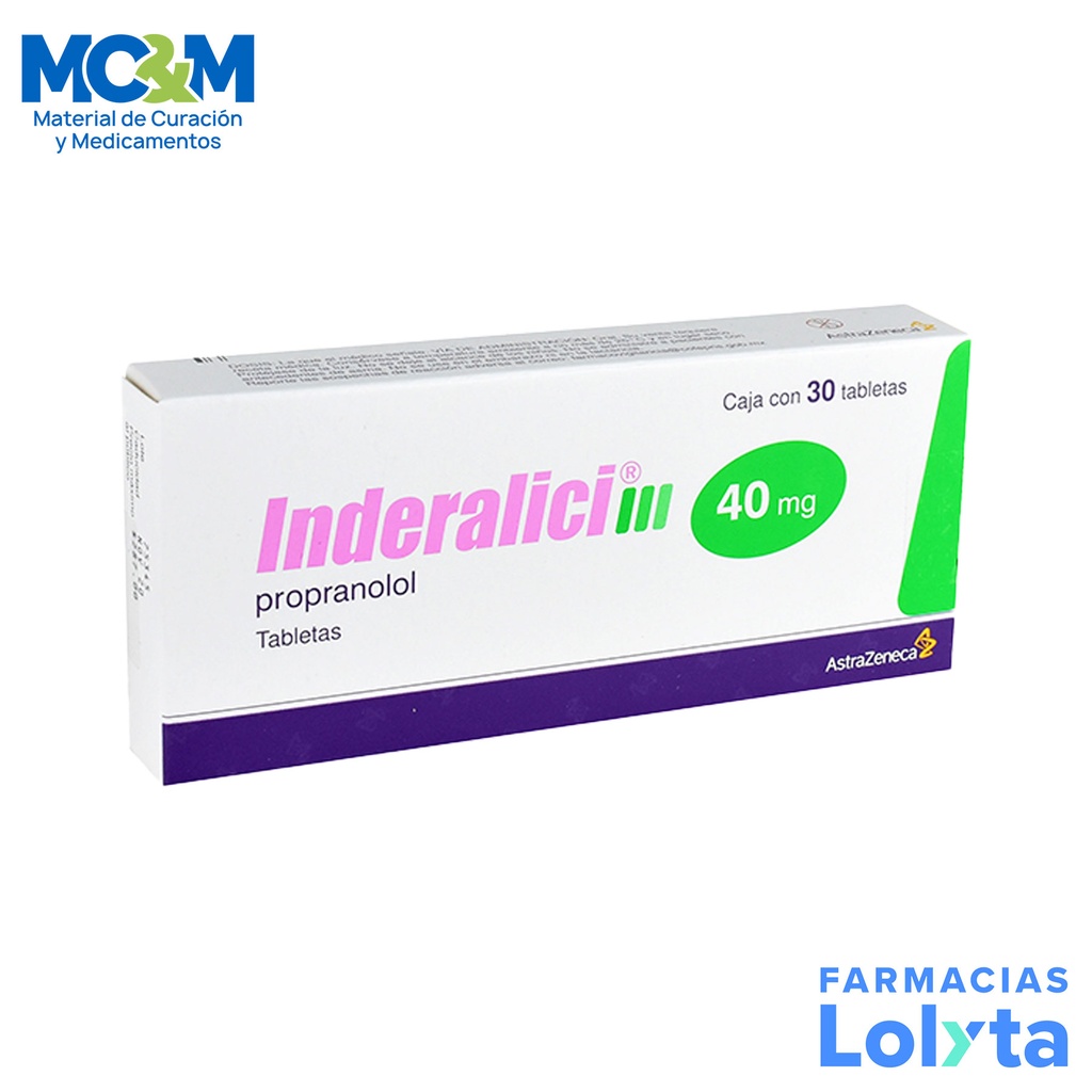 INDERALICI 40 MG C/30 TAB PROPRANOLOL LAB MOKSHA8