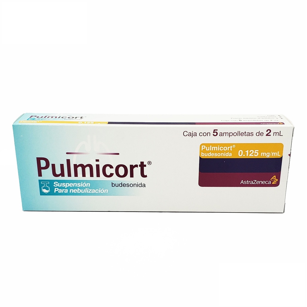 PULMICORT SUSP P/NEBULIZAR 0.125 MG/ML C/5 AMP 2 ML BUDESONIDA LAB ASTRAZENECA