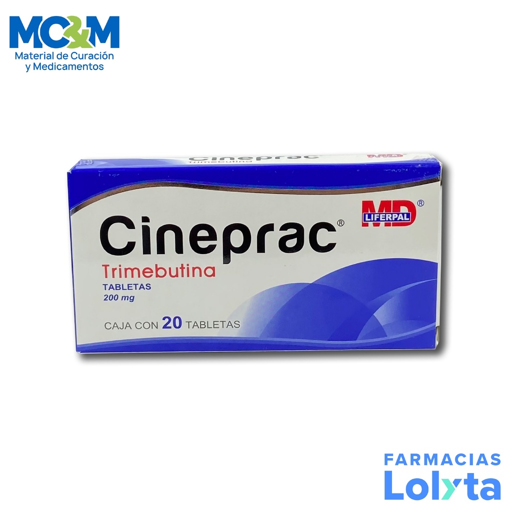 TRIMEBUTINA 200 MG C/20 TAB CINEPRAC LAB LIFERPAL MD