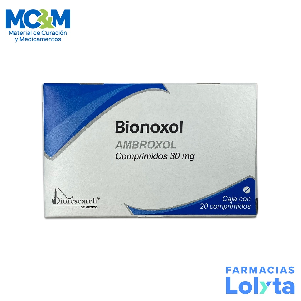 AMBROXOL 30 MG C/20 COMPRIMIDOS BIONOXOL LAB BIORESEARCH
