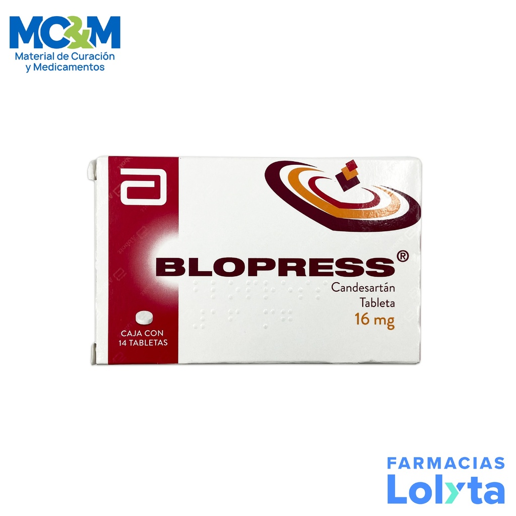 BLOPRESS 16 MG CANDESARTAN C/14 TAB LAB ABBOTT
