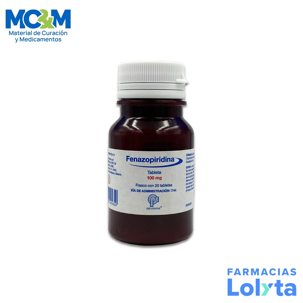 FENAZOPIRIDINA 100 MG C/20 TAB LAB PSICOFARMA