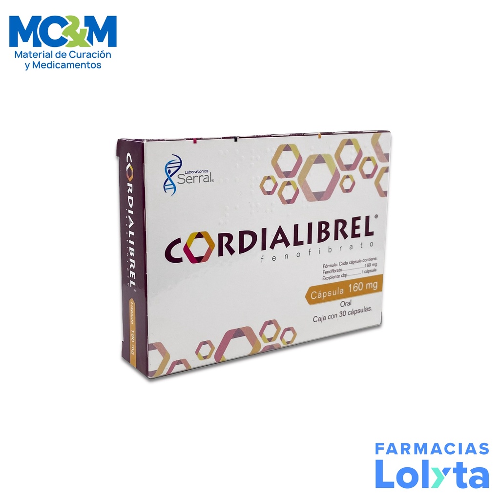 [1035] FENOFIBRATO 160 MG C/30 CAP CORDIALIBREL LAB SERRAL