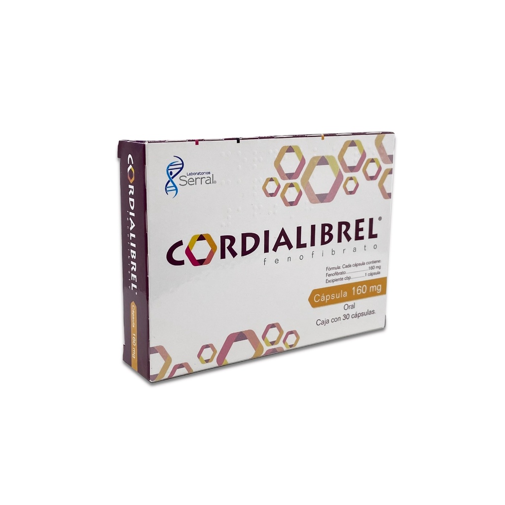 FENOFIBRATO 160 MG C/30 CAP CORDIALIBREL LAB SERRAL