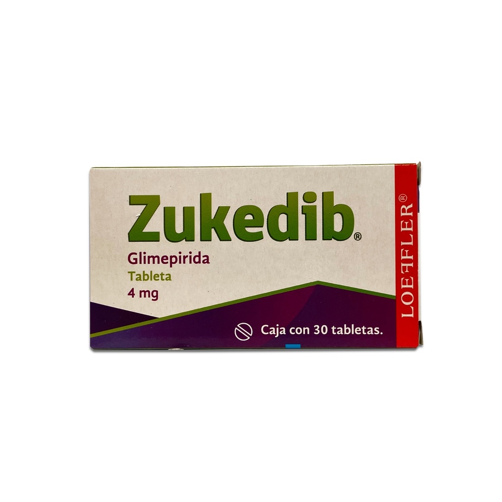 GLIMEPIRIDA 4 MG C/30 TAB ZUKEDIB LAB LOEFFLER