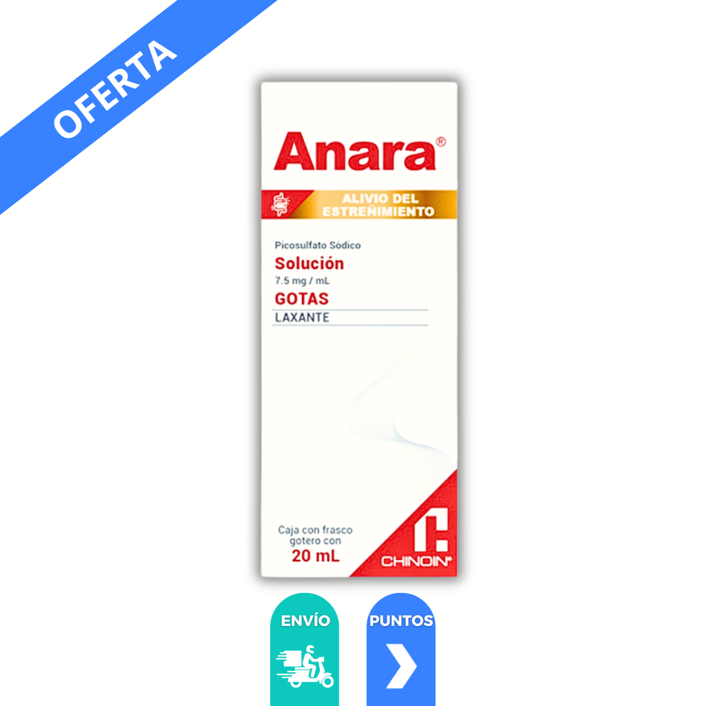 ANARA SOL ORAL 7.5 MG/ML FCO GOTERO C/20 ML PICOSULFATO SODICO LAB CHINOIN