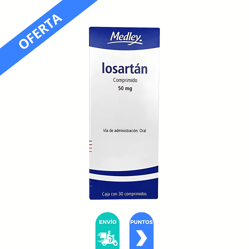 LOSARTAN 50 MG C/30 TAB LAB MEDLEY