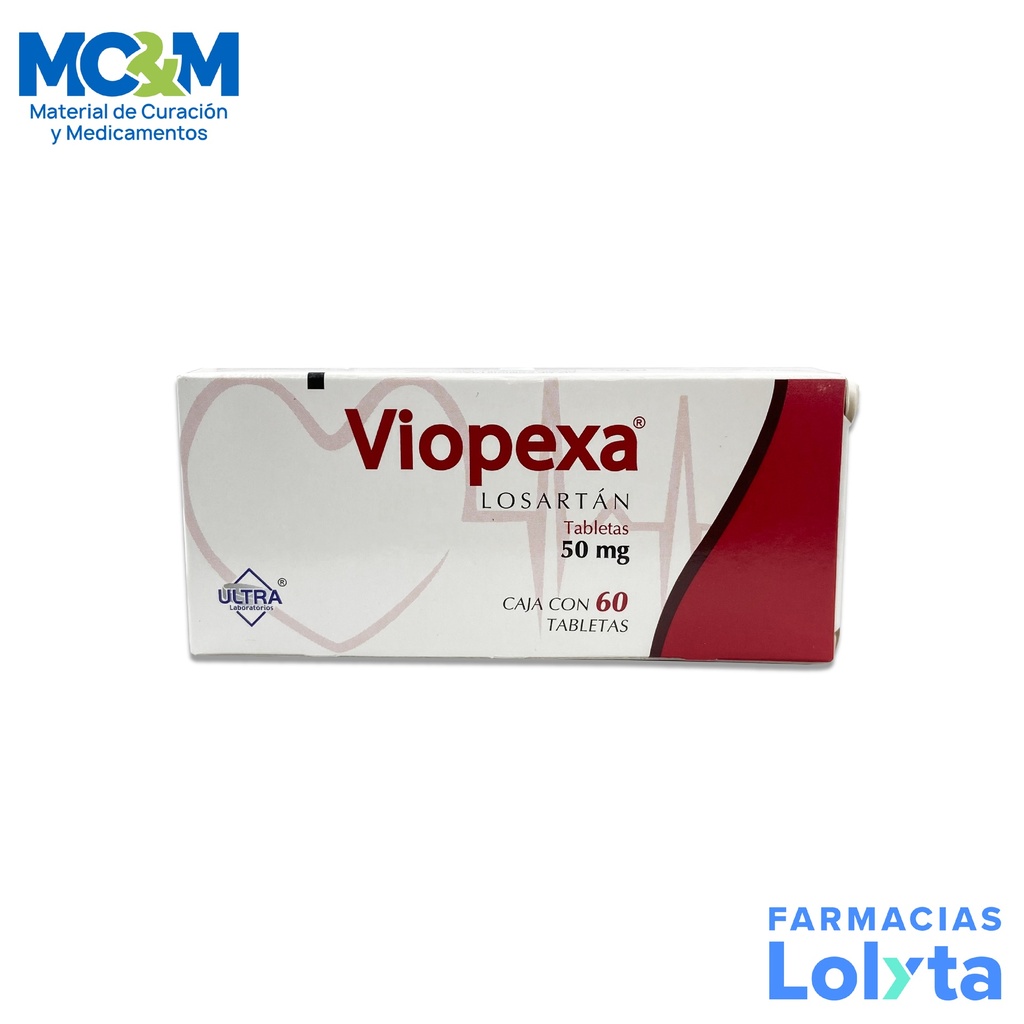 LOSARTAN 50 MG C/60 TAB VIOPEXA LAB ULTRA