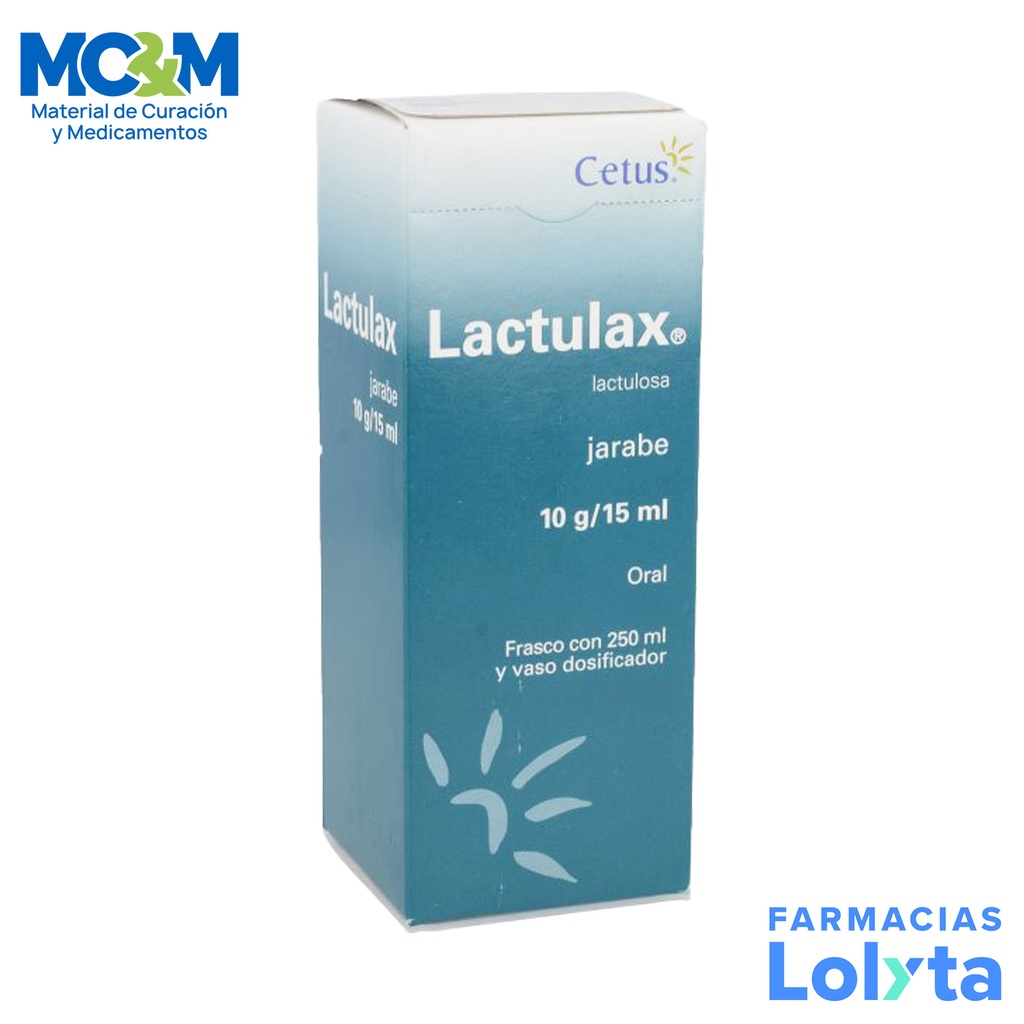 LACTULAX JARABE 10G/15 ML C/250 ML LACTULOSA LAB CETUS