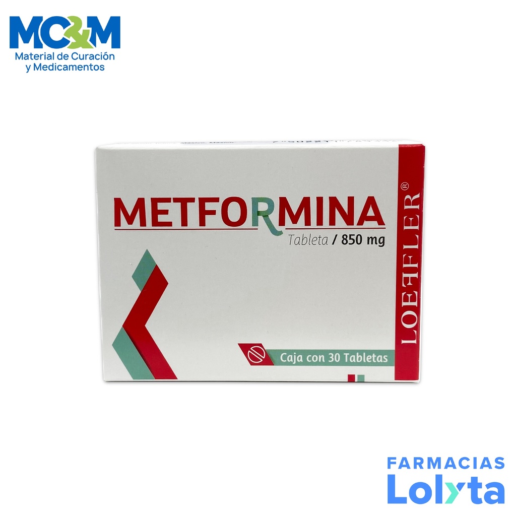 METFORMINA 850 MG C/30 TAB LAB LOEFFLER