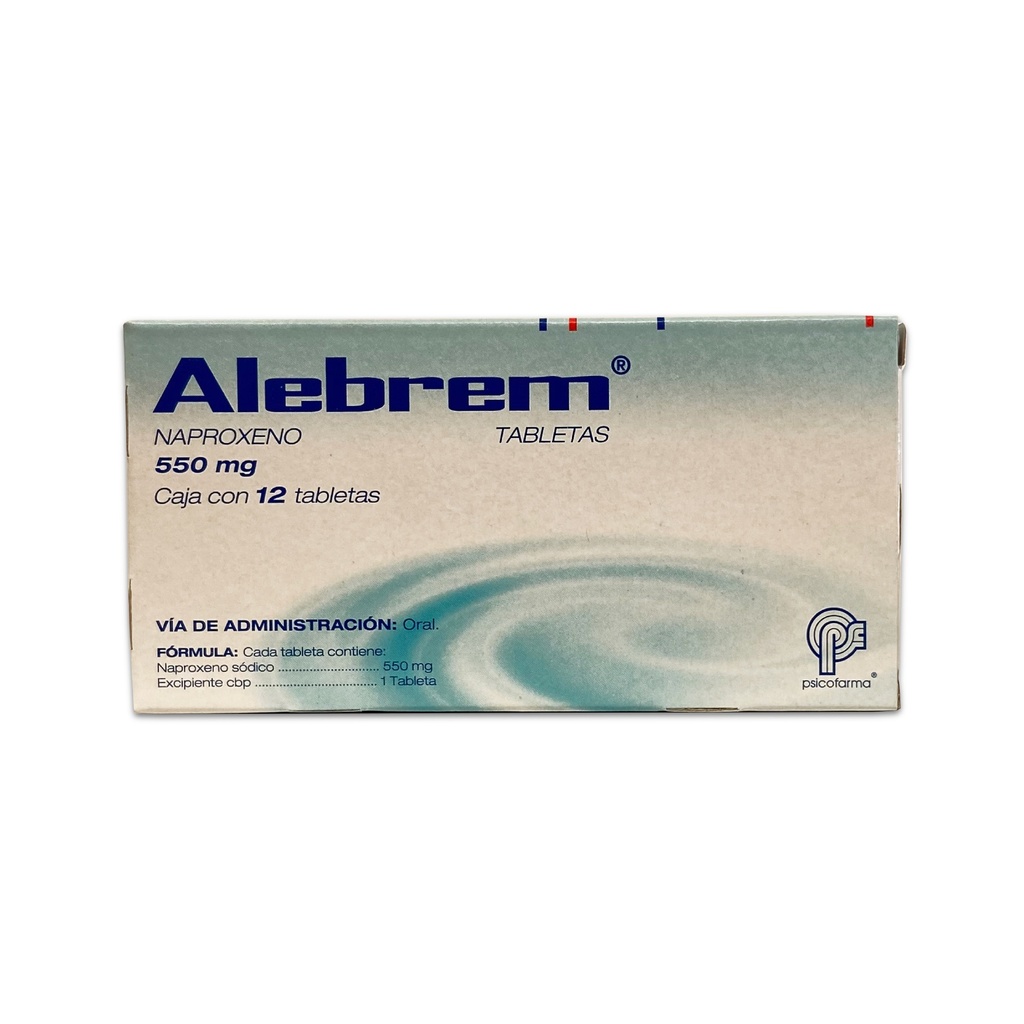 [1076] NAPROXENO SODICO 550 MG C/12 TAB ALEBREM LAB PSICOFARMA