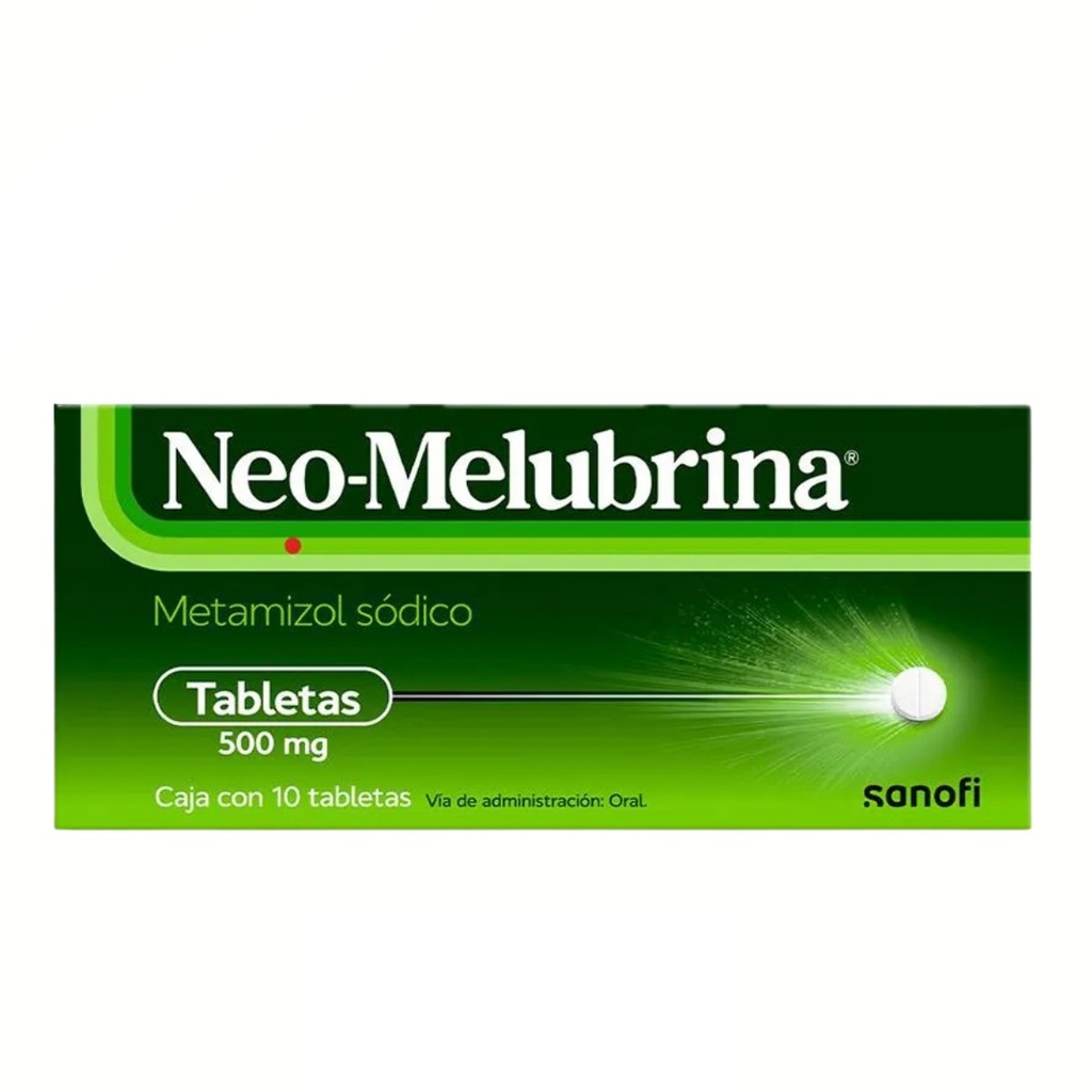 NEOMELUBRINA 500 MG C/10 TAB METAMIZOL