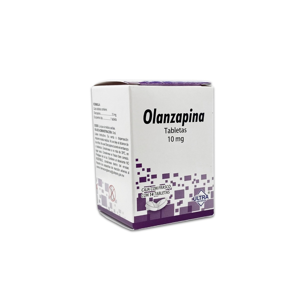 OLANZAPINA 10 MG C/14 TAB LAB ULTRA