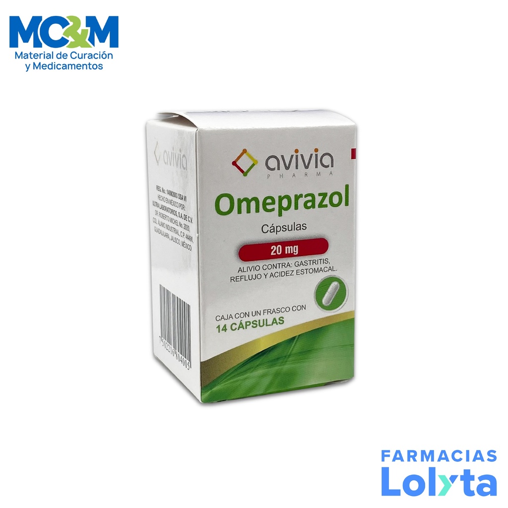 OMEPRAZOL 20 MG C/14 CAP LAB AVIVIA