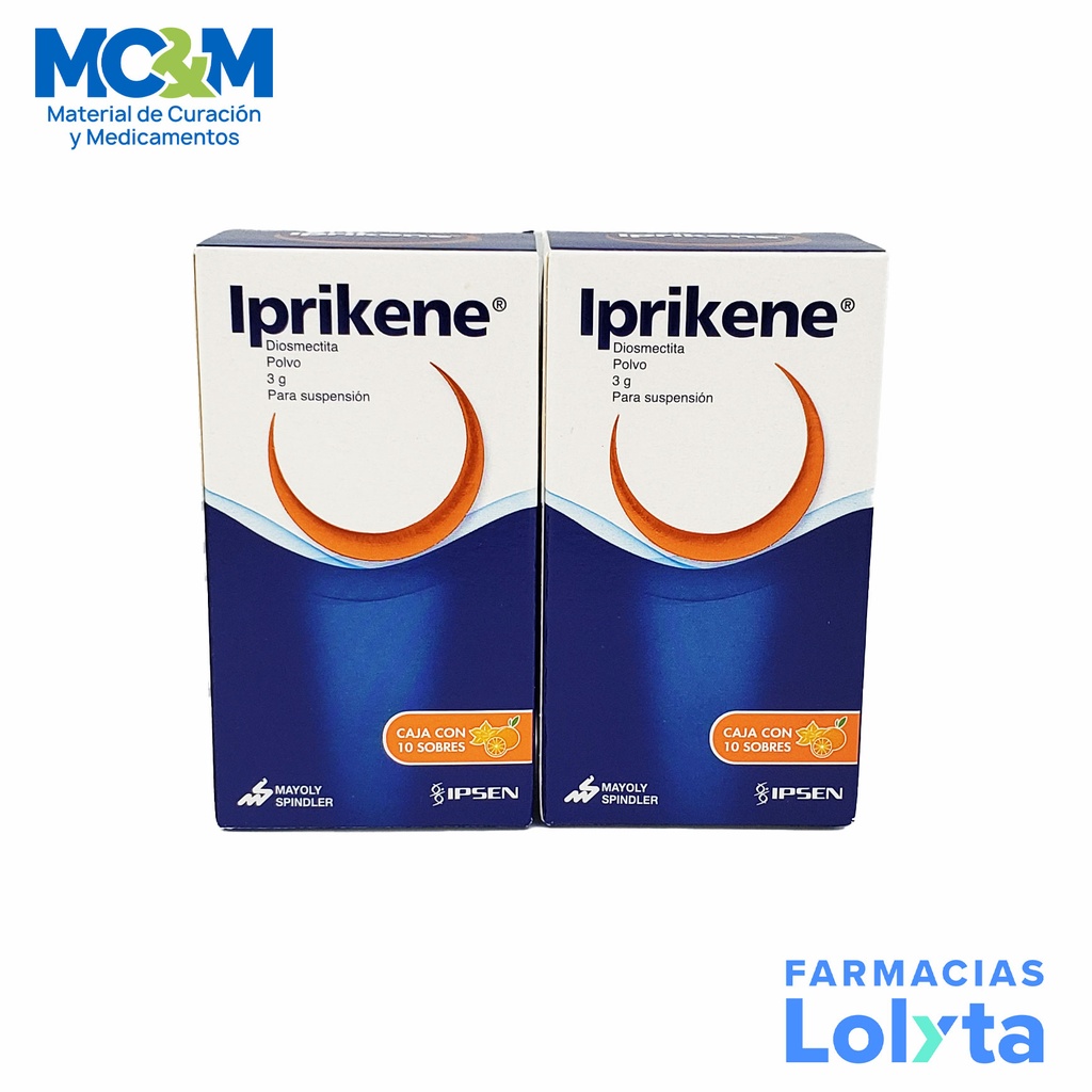 IPRIKENE 3 G C/10 SOBRES POLVO SABOR NARANJA Y VAINILLA DIOSMECTITA LAB MAYOLY SPINDLER