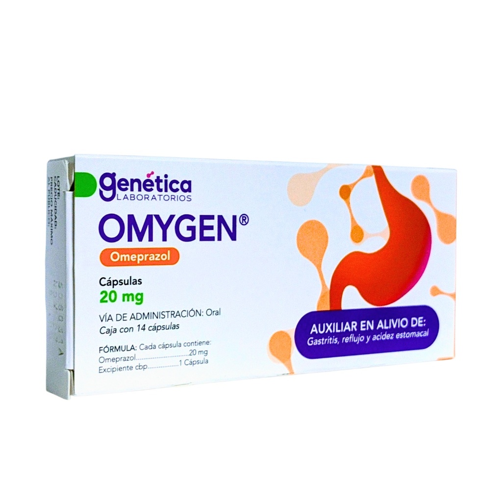 [1084] OMEPRAZOL 20 MG C/14 CAP OMYGEN LAB GENETICA