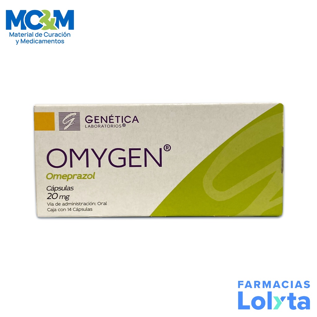 OMEPRAZOL 20 MG C/14 CAP OMYGEN LAB GENETICA