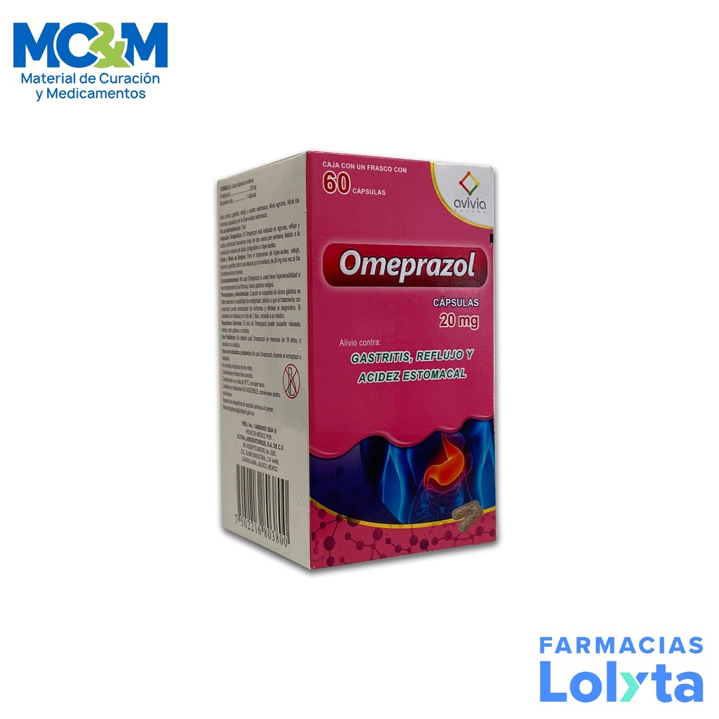 [1085] OMEPRAZOL 20MG C/60 CAP LAB AVIVIA