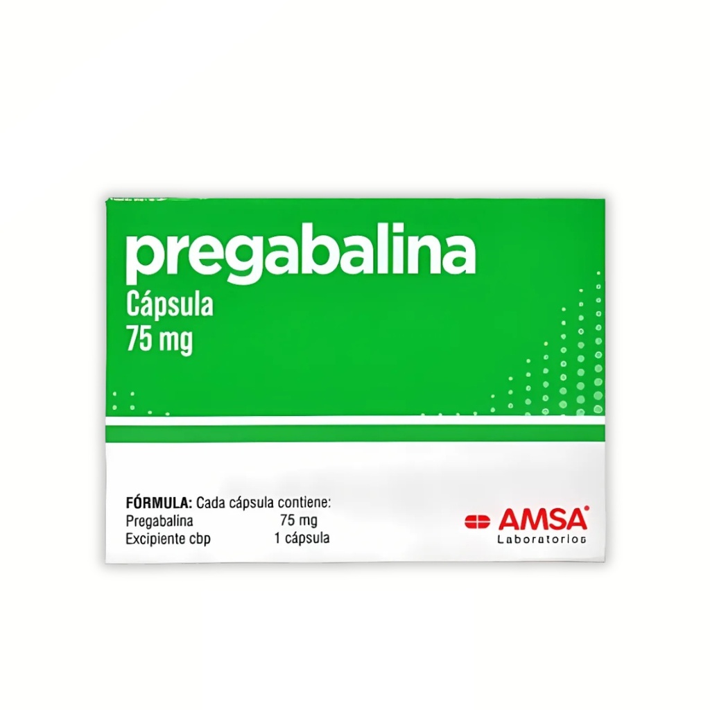 PREGABALINA 75MG C/14 CAPSULAS LAB AMSA