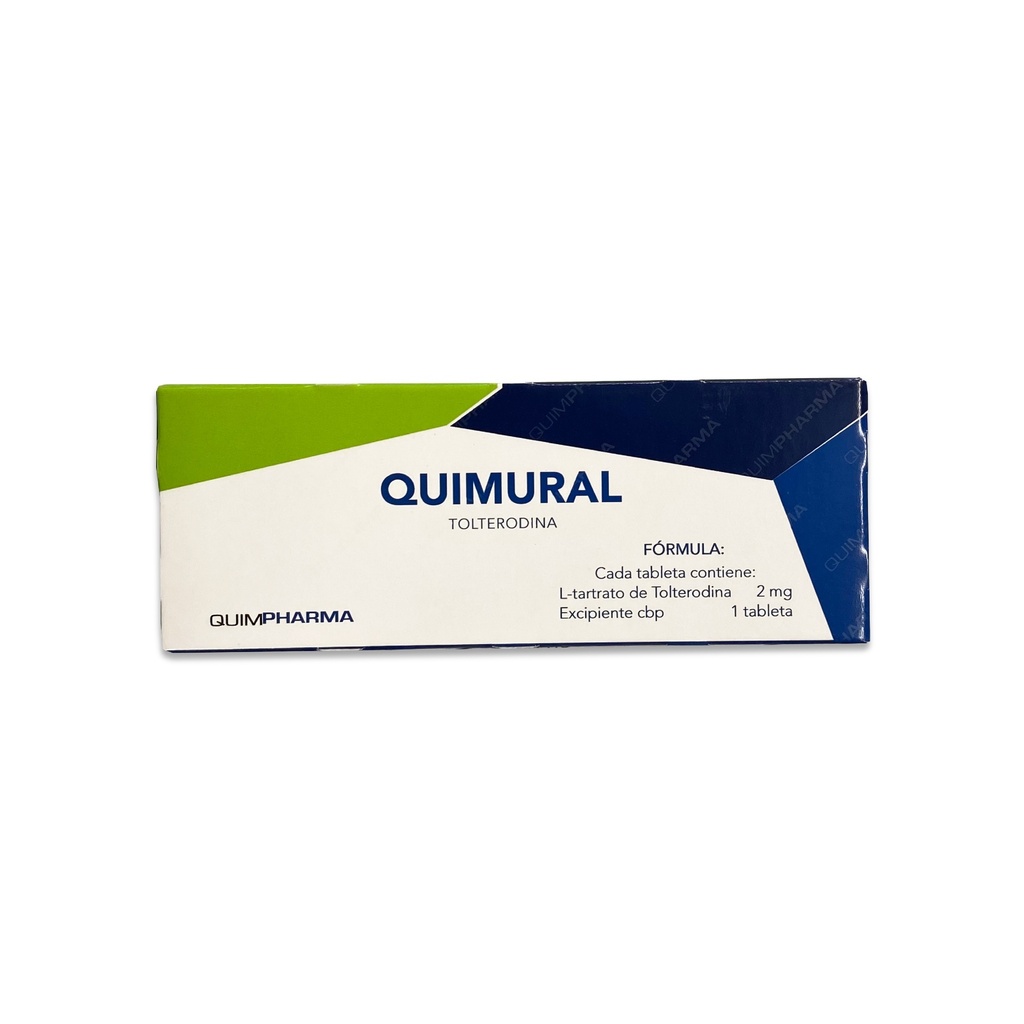 [1101] TOLTERODINA 2 MG C/14 TAB QUIMURAL LAB QUIMPHARMA