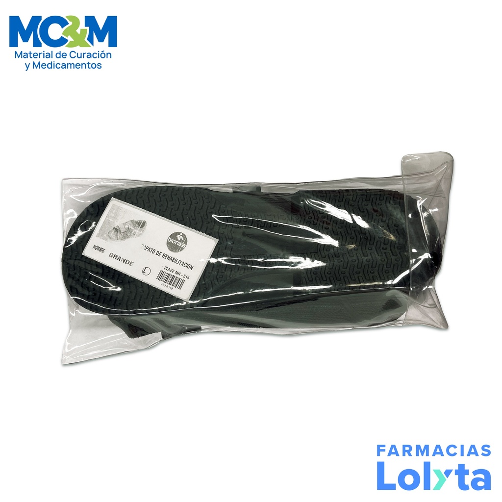 ZAPATO PARA REHABILITACION POSTOPERATORIO HOMBRE GRANDE MH-514 BIONIKA
