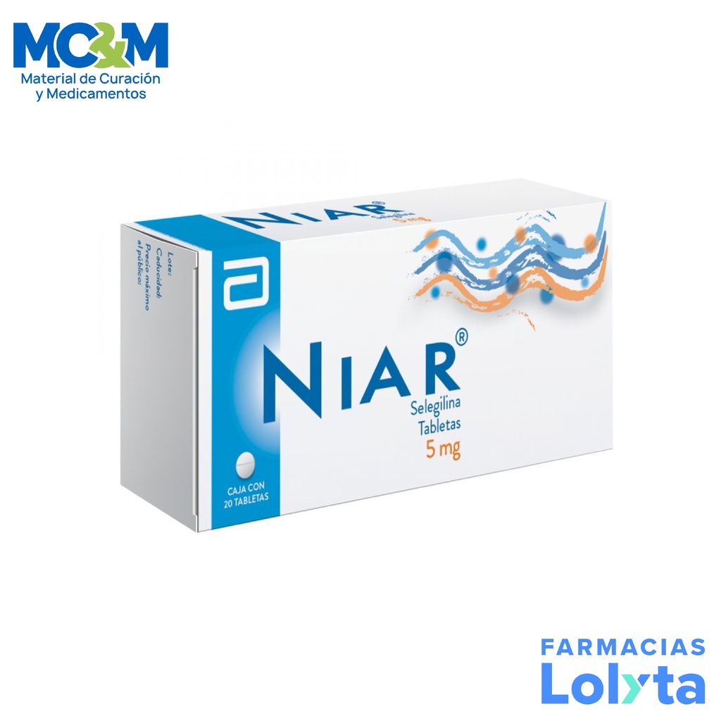 NIAR 5 MG C/20 TAB SELEGILINA LAB ABBOTT