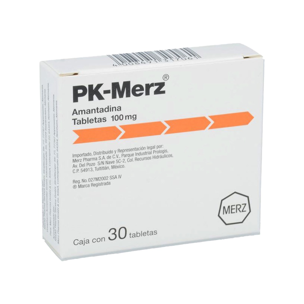 PK-MERZ 100 MG C/30 TAB AMANTADINA LAB MERZ