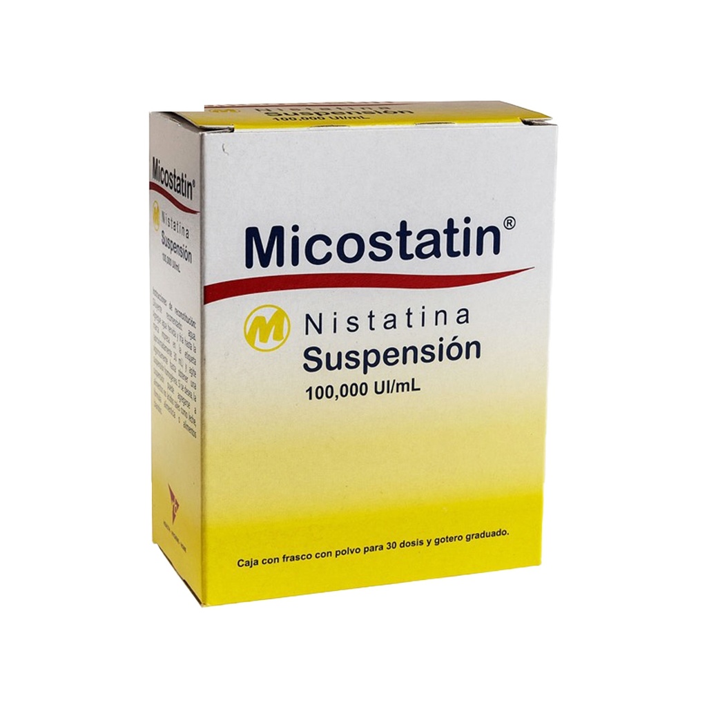 MICOSTATIN SUSPENSION 100 000 UI/ML C/30 DOSIS NISTATINA LAB RB HEALTH