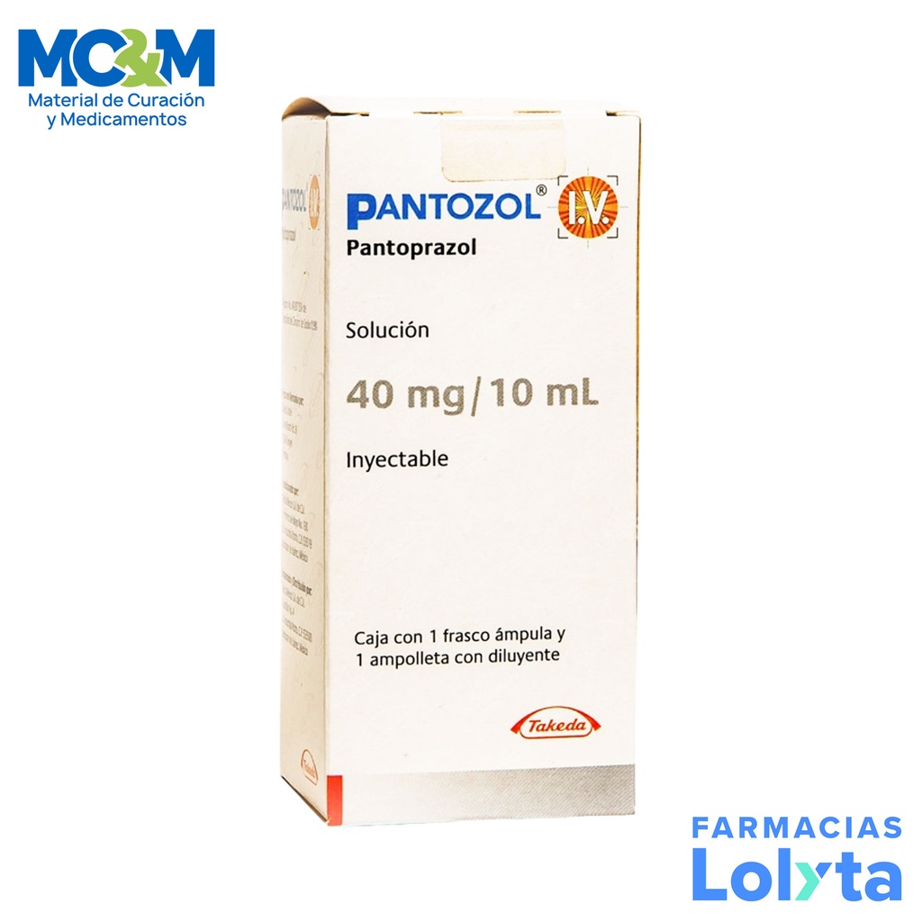PANTOZOL SOL INY 40MG/10ML IV PANTOPRAZOL LAB TAKEDA
