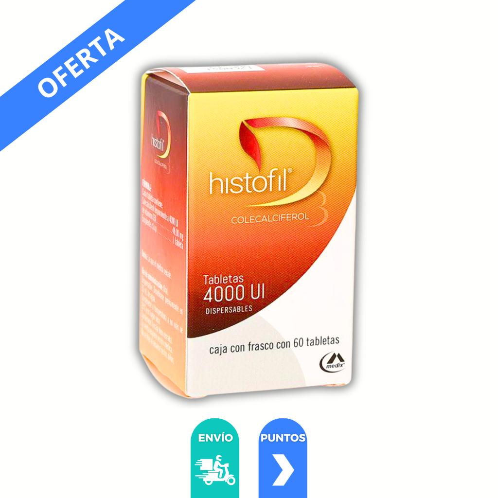 HISTOFIL 4000UI C/60 TAB COLECALCIFEROL LAB MEDIX