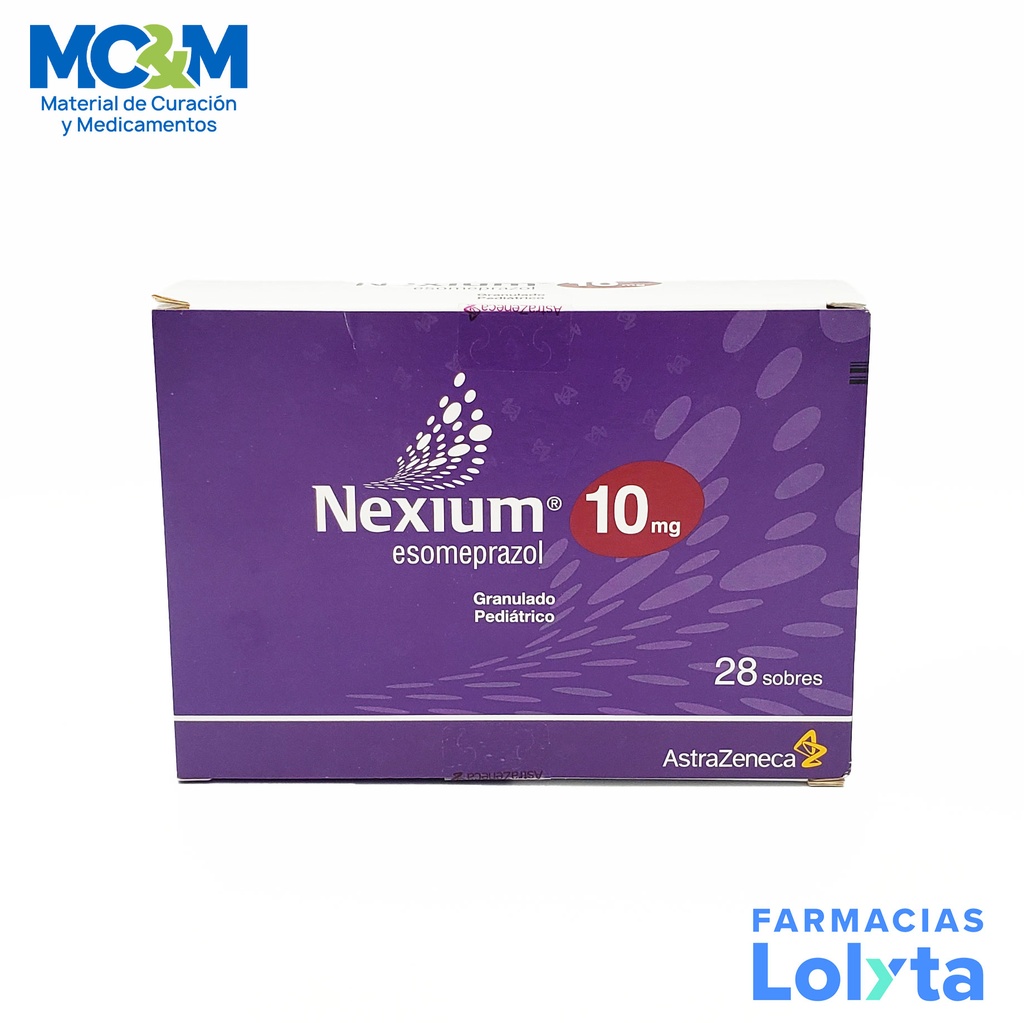 NEXIUM 10MG GRANULADO C/28 SOBRES LAB ASTRAZENECA