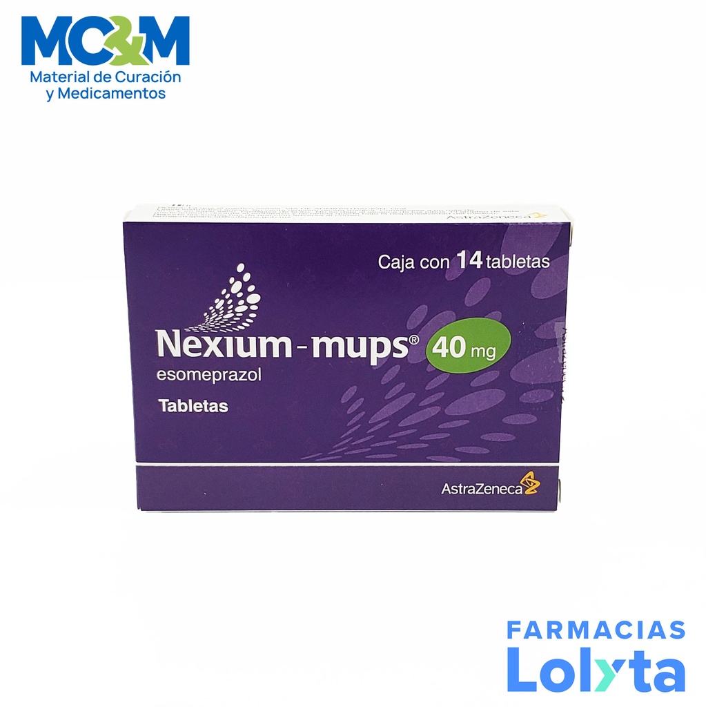 NEXIUM-MUPS 40 MG C/14 TAB ESOMEPRAZOL LAB ASTRAZENECA