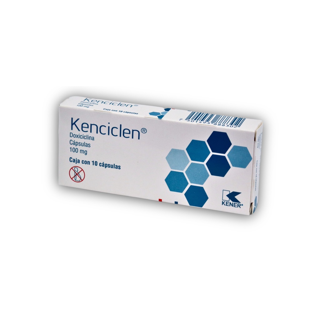 DOXICICLINA 100 MG C/10 CAP KENCICLEN LAB KENER