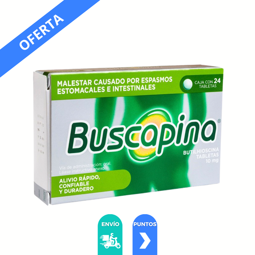BUSCAPINA 10 MG HIOSCINA C/24 TAB