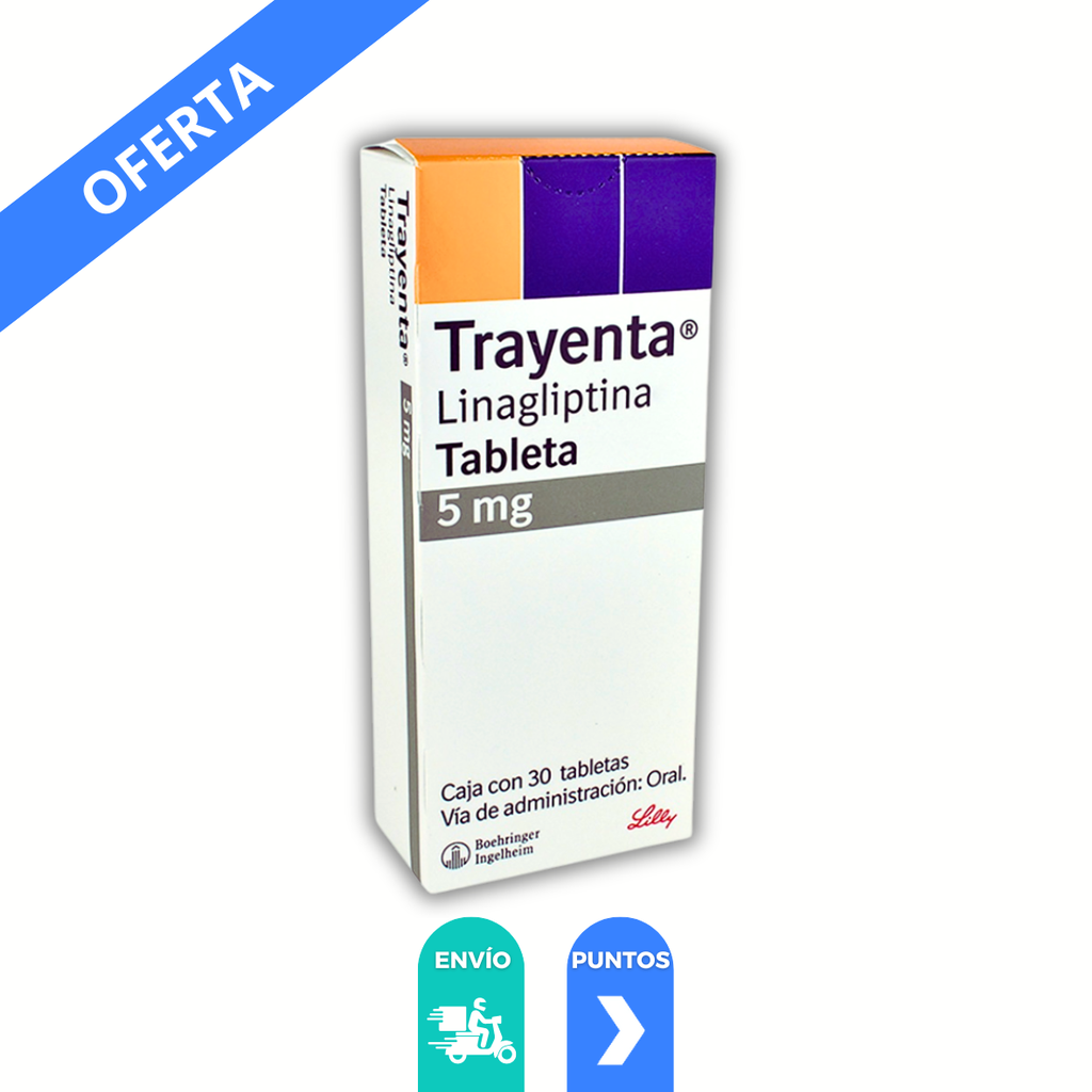 TRAYENTA 5 MG C/30 TAB LINAGLIPTINA LAB BOEHRINGER
